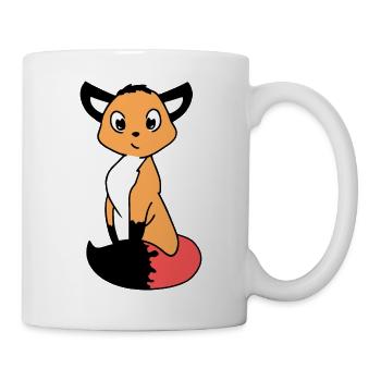 Cute Ink Fox Character - Mug - white - Right