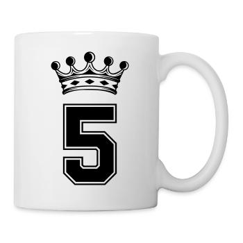 5 krone - Tasse - Weiß - Rechts