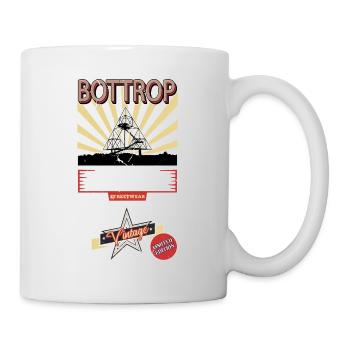 Bottrop Deutschland Stadt Skyline Vintage Retro - Tasse - Weiß - Rechts