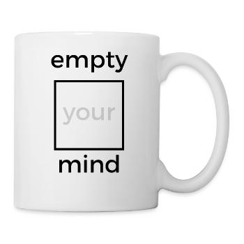 empty your mind - Mug - white - Right