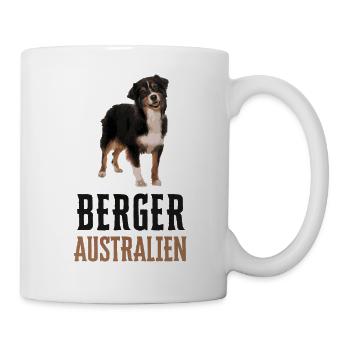 Australian Shepherd dog breed - Mug - white - Right