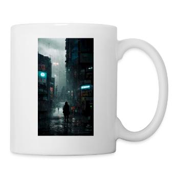 Tokyo in the rain - Mug - white - Right
