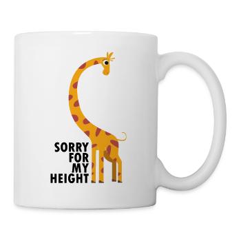 Désolé pour ma taille! - Mug blanc - blanc - Droite