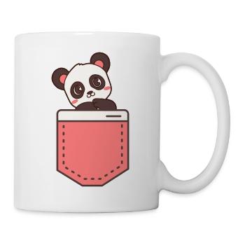 Panda dans votre poche - Mug blanc - blanc - Droite