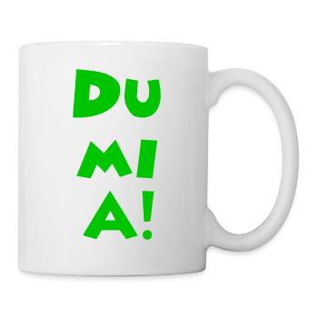 dumia minnie grün rand weiß - Tasse - Weiß - Rechts