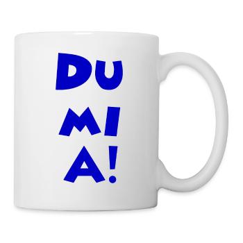 dumia minnie blau rand weiß - Tasse - Weiß - Rechts