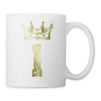 1 number crown - Mug - white - Right