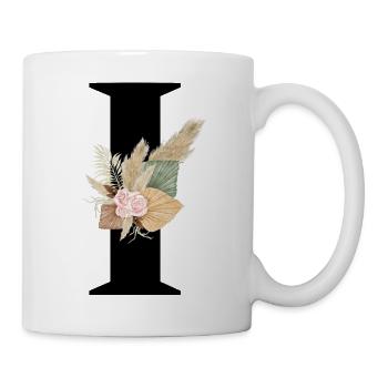 Brief Ich blühte - Tasse - Weiß - Rechts