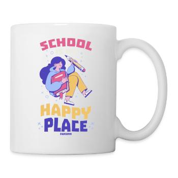 L’école est mon endroit préféré - Mug blanc - blanc - Droite
