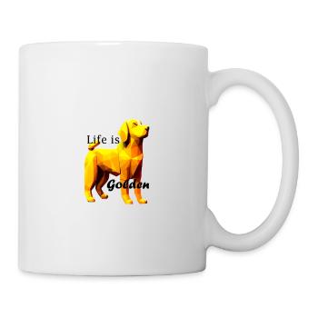 Golden Retriever Geschenk für Hundemama/Hundepapa - Tasse - Weiß - Rechts