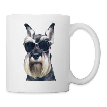 Miniature Schnauzer - Mug - white - Right