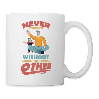 Papa Fille Enfant Fête des Pères Fille Cadeau - Mug blanc - blanc - Droite