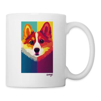 Corgi Abstract Design #2 - corgilove - Mug - white - Right