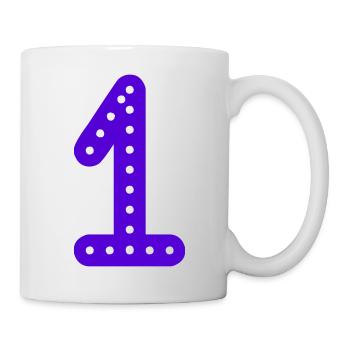 1 JAHR. 1. JUBILÄUM. GEBURTSTAG 1 JAHR. GEBURTSTAG - Tasse - Weiß - Rechts