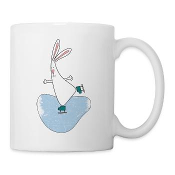 Ice skater speed skater - Mug - white - Right
