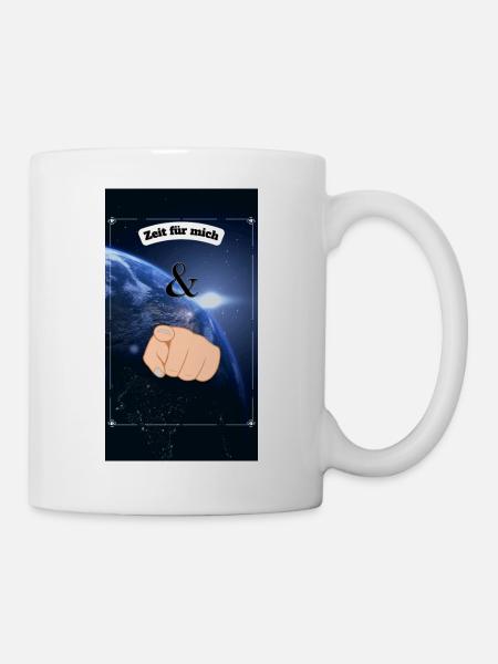 Zeit nur für mich und dich Bekleidung - Tasse - Weiß