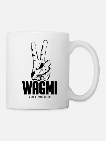 THE WAGMI v2 - We Are All Gonna make It – black - Tasse - Weiß