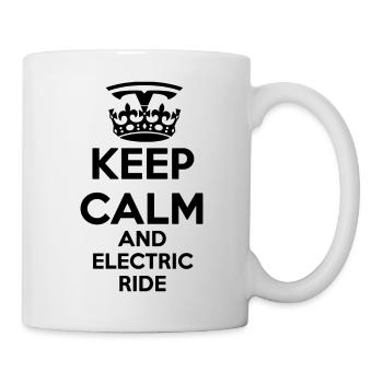 KEEP CALM AND ELECTRIC RIDE - Mug blanc - blanc - Droite