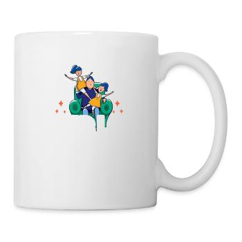 Vatertag Tochter Kinder Schwestern - Tasse - Weiß - Rechts