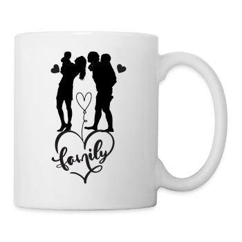 I love my family - Mug - white - Right