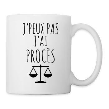 greffier , greffe , tribunal , justice , juge - Mug blanc - blanc - Droite