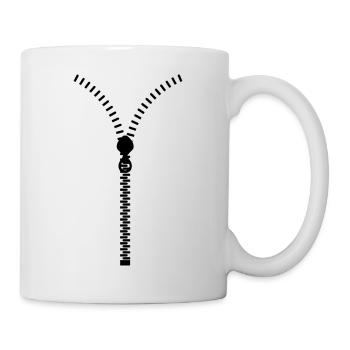 Open me! -Zipper - Mug - white - Right