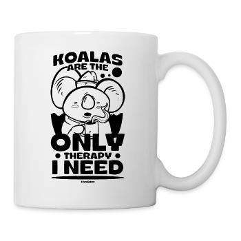 Koalaliebhaber Naturschutz Therapie Bär Geschenkid - Tasse - Weiß - Rechts