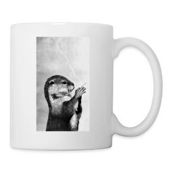 Smoking otter - Mug - white - Right