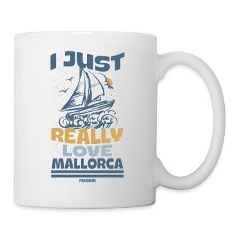 ich liebe Mallorca Seefahrer Meer - Tasse - Weiß - Rechts
