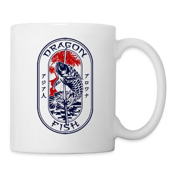 Arowana Japanese Dragon Fish Monster Fish Keeper - Mug - white - Right