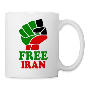 Free iran - Tasse - Weiß - Rechts