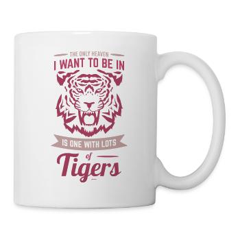 Sky Tiger Asia Cat Dicton - Mug blanc - blanc - Droite