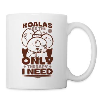 Les koalas sont la seule thérapie dont j’ai besoin - Mug blanc - blanc - Droite