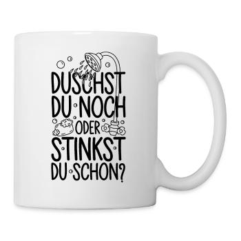 Winter Energiekrise duschen Wasser sparen - Tasse - Weiß - Rechts