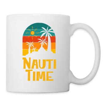 Nauti Time Summer Trip Vacation Tropical Beach - Tasse - Weiß - Rechts