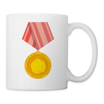 Scotch Bonnet Medaille - Tasse - Weiß - Rechts