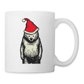 Polar bear, bear, Christmas, funny, cool - Mug - white - Right