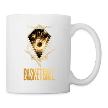 Basketball Ball Gold Basketball Player Player - Mug - white - Right