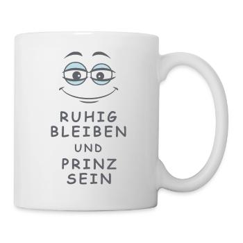 Prinz sein - Tasse - Weiß - Rechts