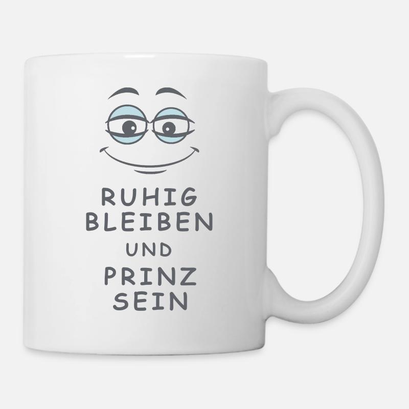 Prinz sein - Tasse - Weiß