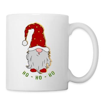 Weihnachten Weihnachtswichtel Ho - Ho - Ho - Tasse - Weiß - Rechts