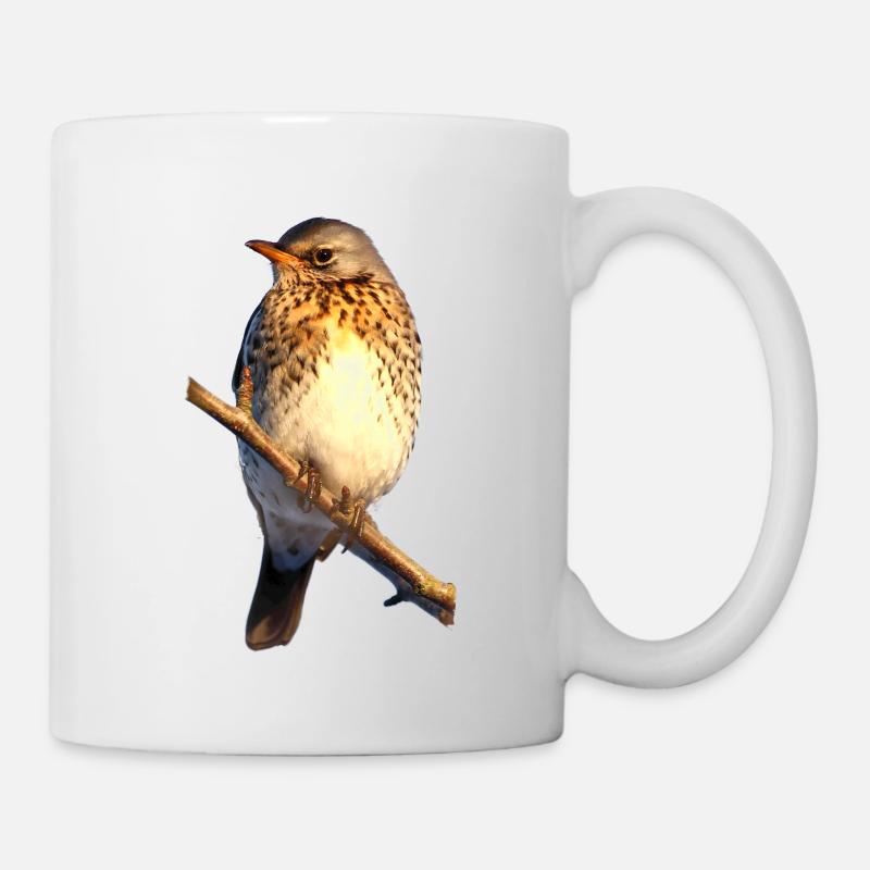 Wacholderdrossel - Tasse - Weiß