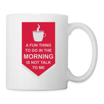 ne me parle pas - Mug blanc - blanc - Droite