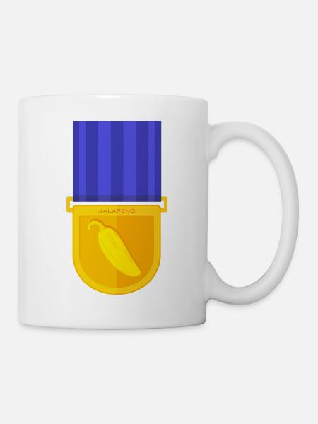 Jalapeno Medaille - Tasse - Weiß