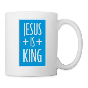 Citation de Jésus est roi - Mug blanc - blanc - Droite