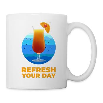Refresh your day! - Mug - white - Right