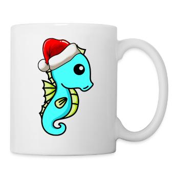 Seahorse Comic Christmas - Mug - white - Right