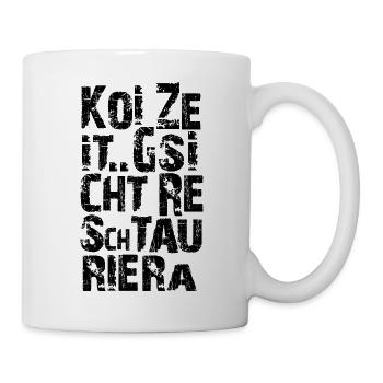 Gsicht reschtauriera - Tasse - Weiß - Rechts