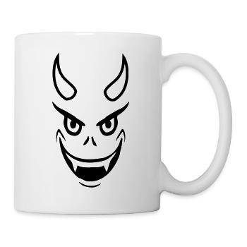 Face Evil Devil Design - Mug blanc - blanc - Droite