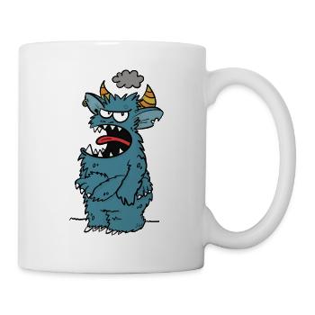 Wütendes Monster - Tasse - Weiß - Rechts
